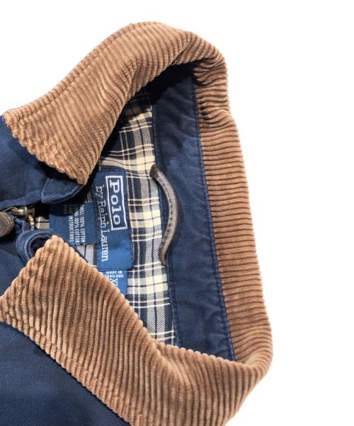 POLO RALPH LAUREN（ポロ・ラルフローレン）POLO RALPH LAUREN (ポロ・ラルフローレン) 襟コーデュロイスイングトップ ネイビー サイズ:XXLの古着・服飾アイテム