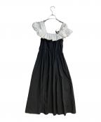 Snidelスナイデル）の古着「スモッキングキャミワンピース/1/ポリエステル」｜ブラック