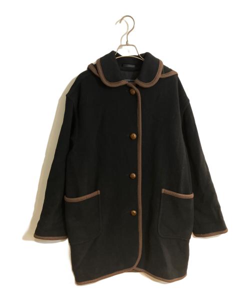 Burberry's（バーバリーズ）Burberry's (バーバリーズ) ウールフーデッドコート ブラック サイズ:9の古着・服飾アイテム