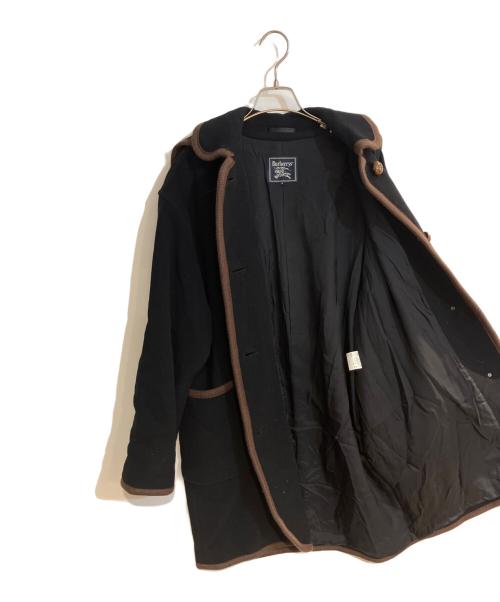 Burberry's（バーバリーズ）Burberry's (バーバリーズ) ウールフーデッドコート ブラック サイズ:9の古着・服飾アイテム
