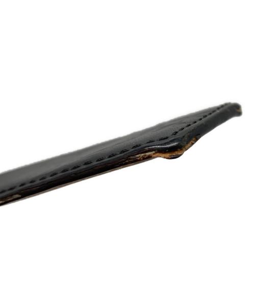 GUCCI（グッチ）GUCCI (グッチ) インターロッキングレザーベルト ブラックの古着・服飾アイテム