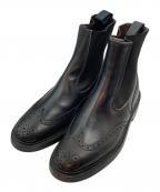 Tricker'sトリッカーズ）の古着「HENRY ウイングチップサイドゴアブーツ」｜ブラック