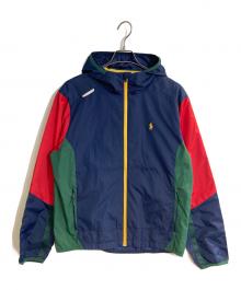 POLO RALPH LAUREN（ポロ・ラルフローレン）の古着「マルチカラーシェルジャケット」｜ネイビー