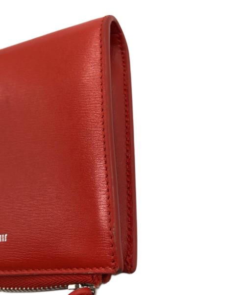 JIL SANDER（ジルサンダー）JIL SANDER (ジルサンダー) TANGLE カードホルダー オレンジの古着・服飾アイテム