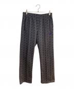 Needles×JOURNAL STANDARDニードルズ×ジャーナルスタンダード）の古着「別注パピヨン刺繍 総柄 トラックパンツ」｜ブラック