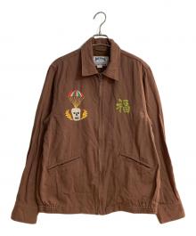 HOUSTON（ヒューストン）の古着「コットンリネンベトナムジャケット」｜ブラウン