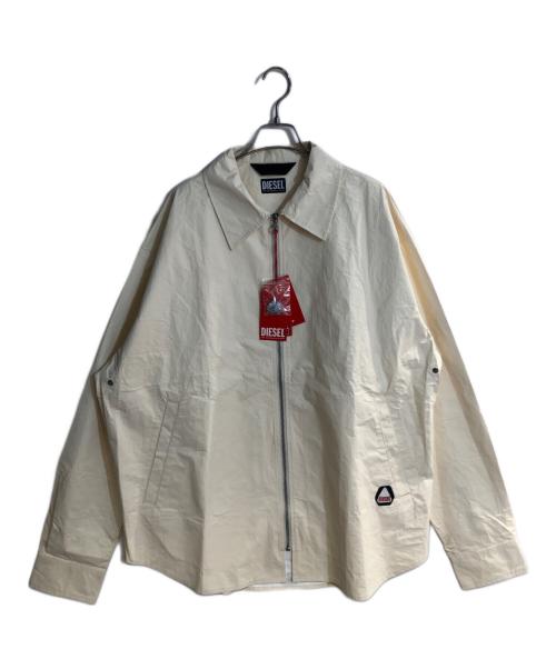 DIESEL（ディーゼル）DIESEL (ディーゼル) S-TIVY JACKET ジップアップライトジャケット ベージュ サイズ:48 未使用品の古着・服飾アイテム