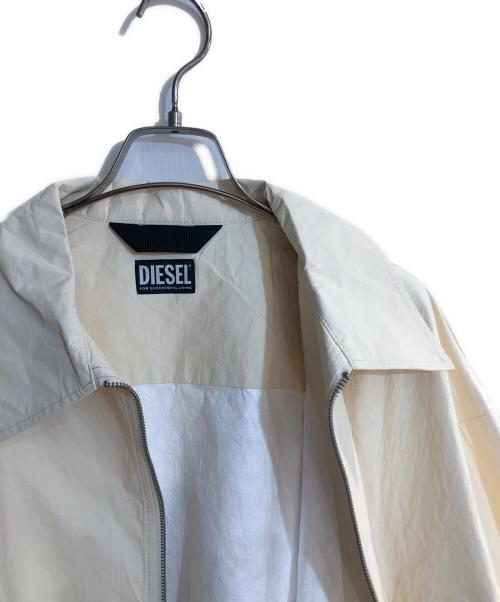 DIESEL（ディーゼル）DIESEL (ディーゼル) S-TIVY JACKET ジップアップライトジャケット ベージュ サイズ:48 未使用品の古着・服飾アイテム