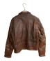 Aero LEATHER (エアロレザー) ハーフベルト ホースレザージャケット ブラウン サイズ:34：30000円