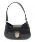 PRADA（プラダ）の古着「プッシュロックレザーワンショルダーバッグ」｜ブラック