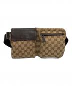 GUCCIグッチ）の古着「ウエストポーチ」｜ブラウン