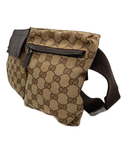 GUCCI（グッチ）GUCCI (グッチ) ウエストポーチ ブラウンの古着・服飾アイテム