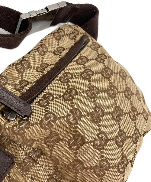 GUCCI（グッチ）GUCCI (グッチ) ウエストポーチ ブラウンの古着・服飾アイテム