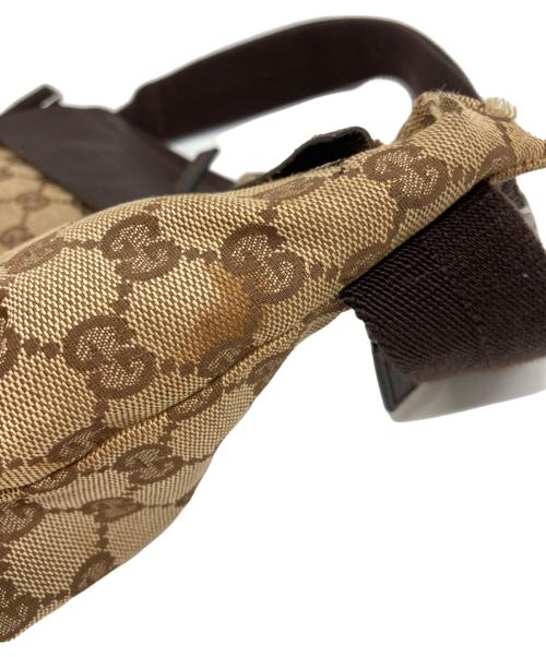 GUCCI（グッチ）GUCCI (グッチ) ウエストポーチ ブラウンの古着・服飾アイテム