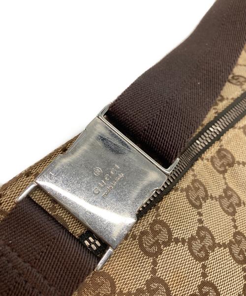 GUCCI（グッチ）GUCCI (グッチ) ウエストポーチ ブラウンの古着・服飾アイテム