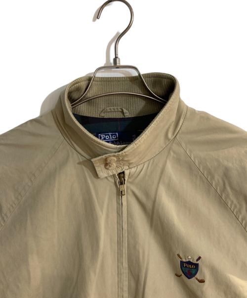 POLO RALPH LAUREN（ポロ・ラルフローレン）POLO RALPH LAUREN (ポロ・ラルフローレン) ジップアップジャケット ベージュ サイズ:Ｌの古着・服飾アイテム