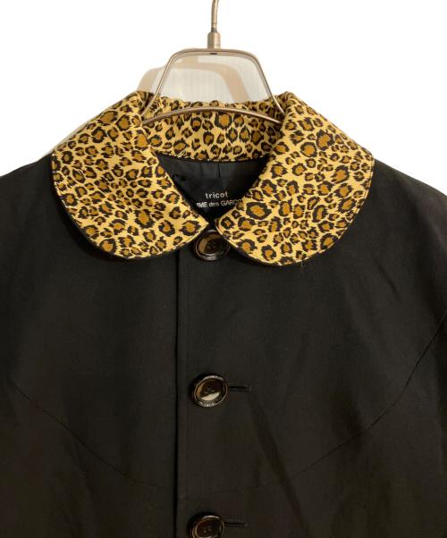 tricot COMME des GARCONS（トリココムデギャルソン）tricot COMME des GARCONS (トリココムデギャルソン) ウールテンセルラウンドカラーコート ブラック サイズ:Sの古着・服飾アイテム