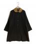 tricot COMME des GARCONS（トリココムデギャルソン）の古着「ウールテンセルラウンドカラーコート」｜ブラック