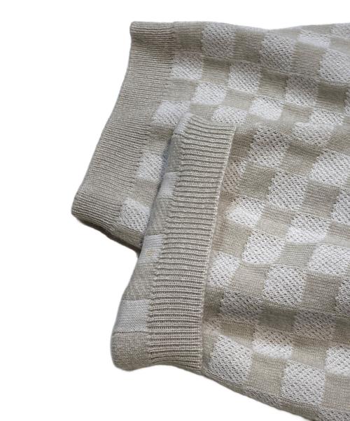 LOUIS VUITTON（ルイ ヴィトン）LOUIS VUITTON (ルイ ヴィトン) ダミエジップアップカーディガン ベージュ サイズ:Ｌの古着・服飾アイテム