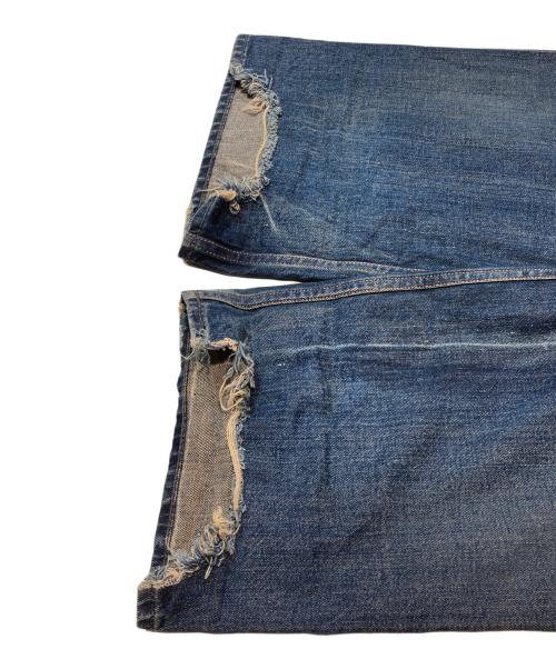 RRL（ダブルアールエル）RRL (ダブルアールエル) BALTIMORE / ボルモチア 1st ダメージ加工デニムパンツ ネイビー サイズ:SIZE W36×L34（実寸股下85cm)の古着・服飾アイテム