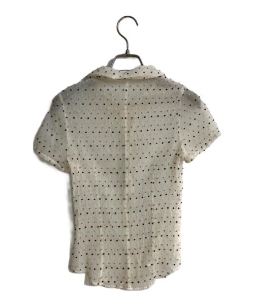 BALENCIAGA（バレンシアガ）BALENCIAGA (バレンシアガ) オールド半袖シアーストレッチシャツ ホワイト サイズ:Mの古着・服飾アイテム