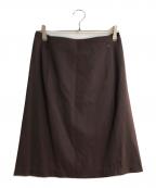 BOTTEGA VENETAボッテガベネタ）の古着「ウールスカート」｜ブラウン