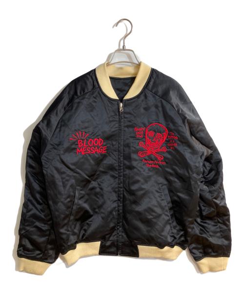 BLOOD MESSAGE（ブラッドメッセージ）BLOOD MESSAGE (ブラッドメッセージ) リバーシブルスカジャン ブラック サイズ:42の古着・服飾アイテム