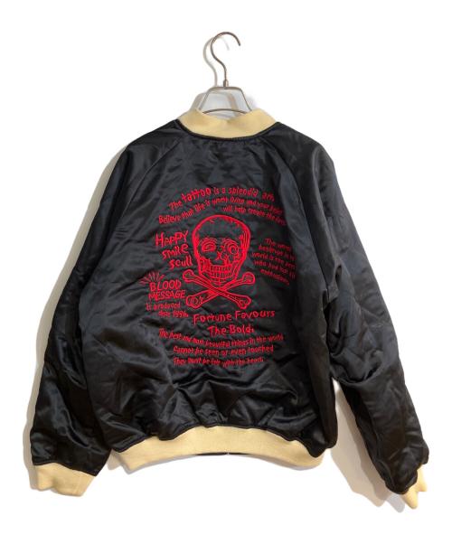 BLOOD MESSAGE（ブラッドメッセージ）BLOOD MESSAGE (ブラッドメッセージ) リバーシブルスカジャン ブラック サイズ:42の古着・服飾アイテム