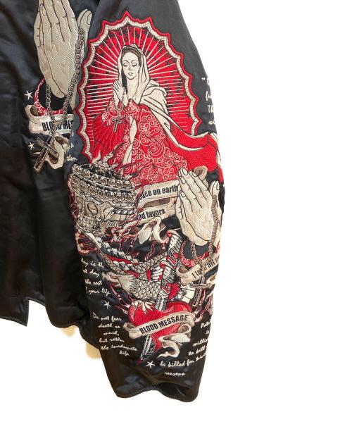 BLOOD MESSAGE（ブラッドメッセージ）BLOOD MESSAGE (ブラッドメッセージ) リバーシブルスカジャン ブラック サイズ:42の古着・服飾アイテム