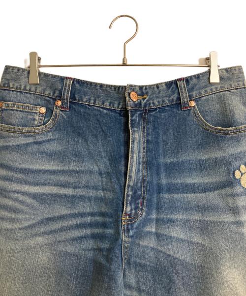 pandiesta japan（パンディエスタジャパン）PANDIESTA JAPAN (パンディエスタジャパン) パンダ刺繍デニムパンツ インディゴ サイズ:W34の古着・服飾アイテム