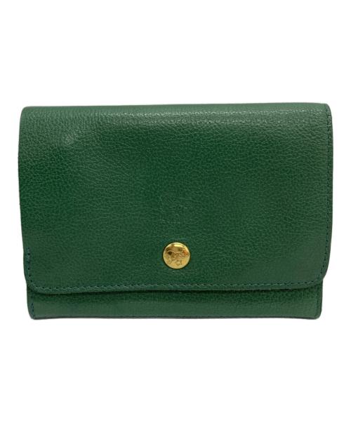 IL BISONTE（イル ビゾンテ）IL BISONTE (イル ビゾンテ) 2つ折り財布 グリーンの古着・服飾アイテム