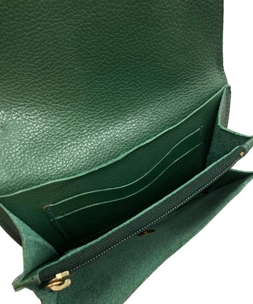 IL BISONTE（イル ビゾンテ）IL BISONTE (イル ビゾンテ) 2つ折り財布 グリーンの古着・服飾アイテム
