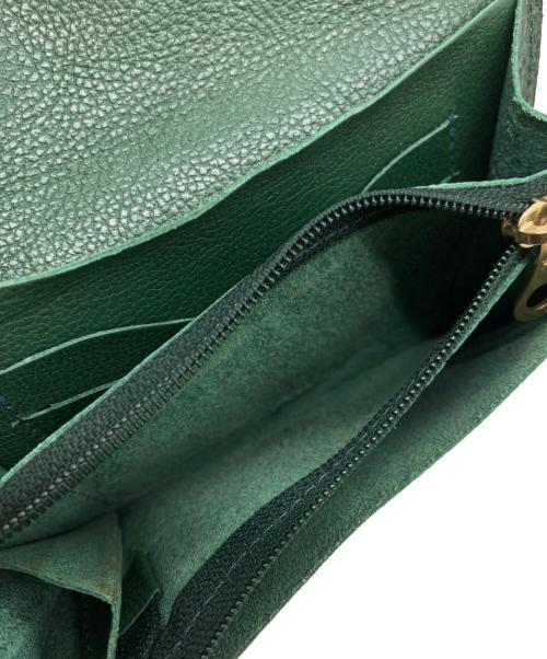 IL BISONTE（イル ビゾンテ）IL BISONTE (イル ビゾンテ) 2つ折り財布 グリーンの古着・服飾アイテム