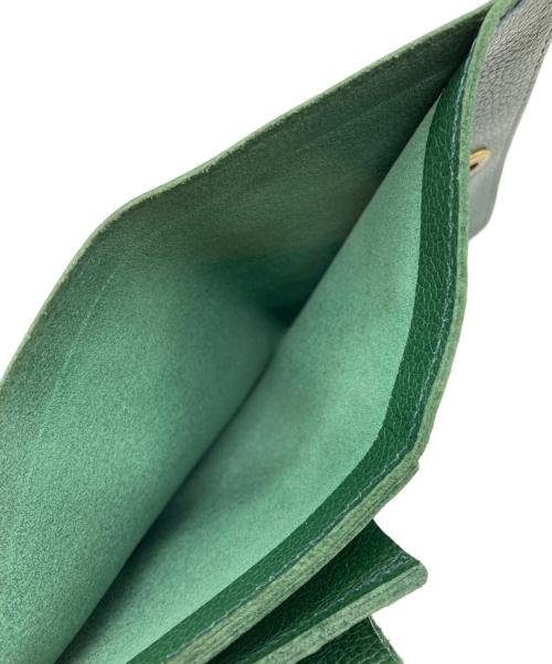 IL BISONTE（イル ビゾンテ）IL BISONTE (イル ビゾンテ) 2つ折り財布 グリーンの古着・服飾アイテム