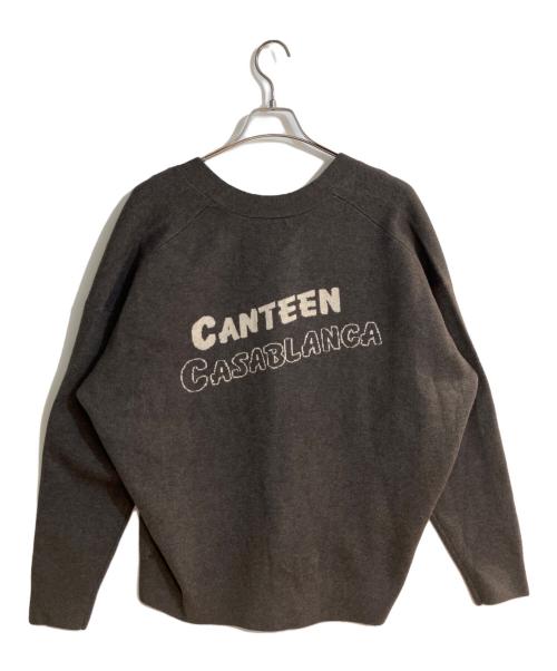 ST.JOHNS 3RD CLUB（セントジョンズサードクラブ）ST.JOHNS 3RD CLUB (セントジョンズサードクラブ) CANTEEN CABLANCA CD：カーディガン ブラウン サイズ:5Lの古着・服飾アイテム