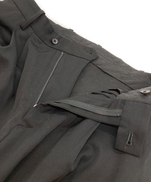 stein（シュタイン）stein (シュタイン) 2タックウールトラウザーパンツ ブラック サイズ:Sの古着・服飾アイテム