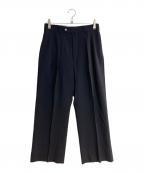 NEATニート）の古着「2タックウールスラックスパンツ」｜ネイビー
