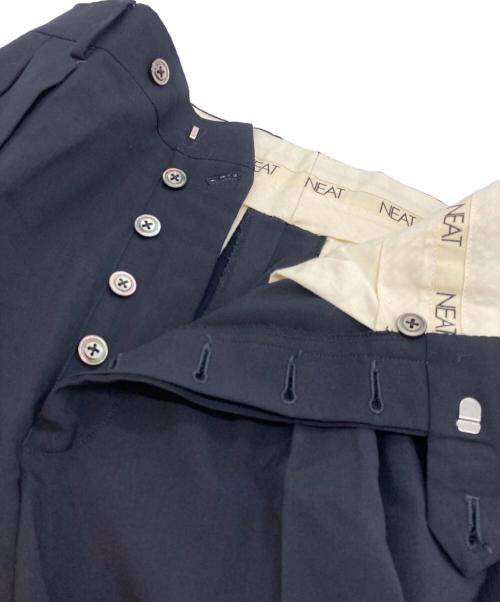 NEAT（ニート）NEAT (ニート) 2タックウールスラックスパンツ ネイビー サイズ:44の古着・服飾アイテム