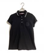 MONCLERモンクレール）の古着「MONCLER MAGLIA MANICA CORTA ポロシャツ」｜ブラック