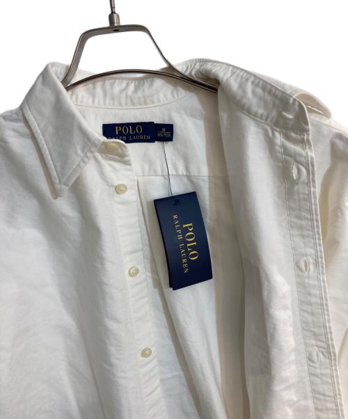 POLO RALPH LAUREN（ポロ・ラルフローレン）POLO RALPH LAUREN (ポロ・ラルフローレン) オーバーサイズフィットシャツ ホワイト サイズ:M 未使用品の古着・服飾アイテム