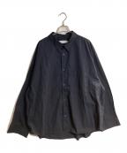 Graphpaperグラフペーパー）の古着「オーバーサイズビッグアームシャツ」｜ネイビー