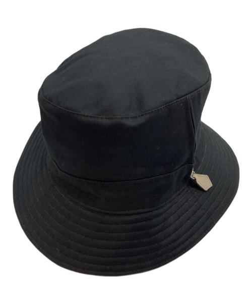 HERMES（エルメス）HERMES (エルメス) サイドジップバケットハット ブラックの古着・服飾アイテム