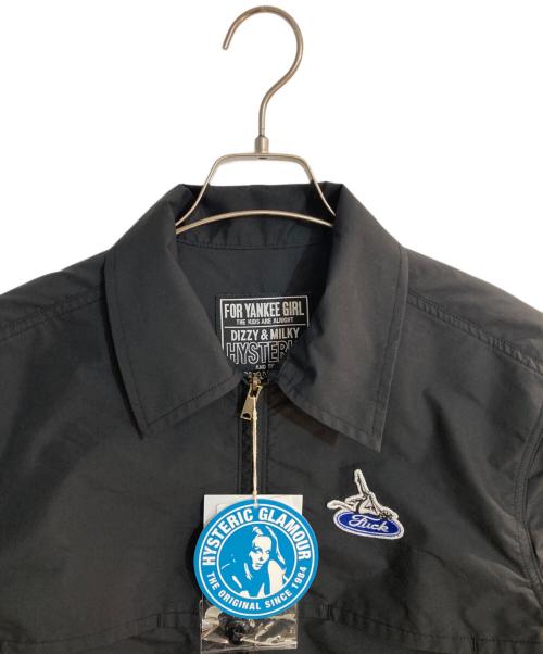 Hysteric Glamour（ヒステリックグラマー）Hysteric Glamour (ヒステリックグラマー) EVIL WOMAN SCRATCH ワークシャツジャケット ブラック サイズ:S 未使用品の古着・服飾アイテム