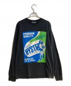 Hysteric Glamourヒステリックグラマー）の古着「HYSTERIC DETERGENT Tシャツ」｜ブラック
