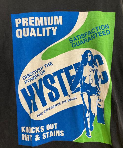 Hysteric Glamour（ヒステリックグラマー）Hysteric Glamour (ヒステリックグラマー) HYSTERIC DETERGENT Tシャツ ブラック サイズ:S 未使用品の古着・服飾アイテム
