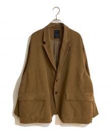 DAIWA PIER39（ダイワ ピア39）の古着「TECH 2B JACKET CORDUROY GREGE/テックツービージャケットコーデュロイグレージュ」｜ブラウン