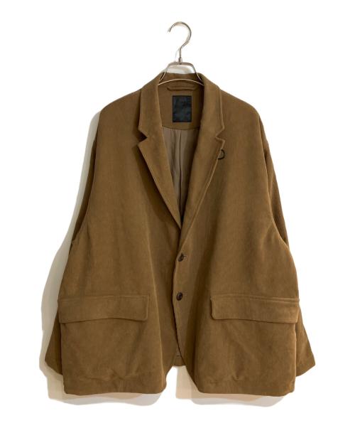 DAIWA PIER39（ダイワ ピア39）DAIWA PIER39 (ダイワ ピア39) TECH 2B JACKET CORDUROY GREGE/テックツービージャケットコーデュロイグレージュ ブラウン サイズ:Mの古着・服飾アイテム