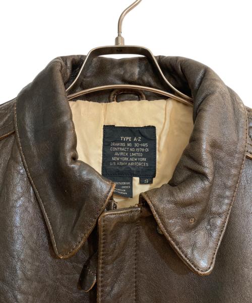 AVIREX（アヴィレックス）AVIREX (アヴィレックス) THE STARS AND STRIPES FOREVER ローズプリントA-2フライトジャケット ブラウン サイズ:Sの古着・服飾アイテム