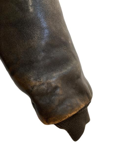 AVIREX（アヴィレックス）AVIREX (アヴィレックス) THE STARS AND STRIPES FOREVER ローズプリントA-2フライトジャケット ブラウン サイズ:Sの古着・服飾アイテム