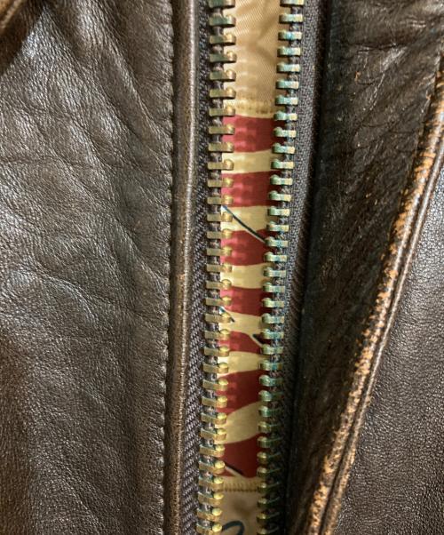 AVIREX（アヴィレックス）AVIREX (アヴィレックス) THE STARS AND STRIPES FOREVER ローズプリントA-2フライトジャケット ブラウン サイズ:Sの古着・服飾アイテム